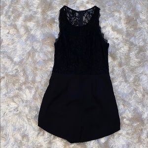 black mini romper
